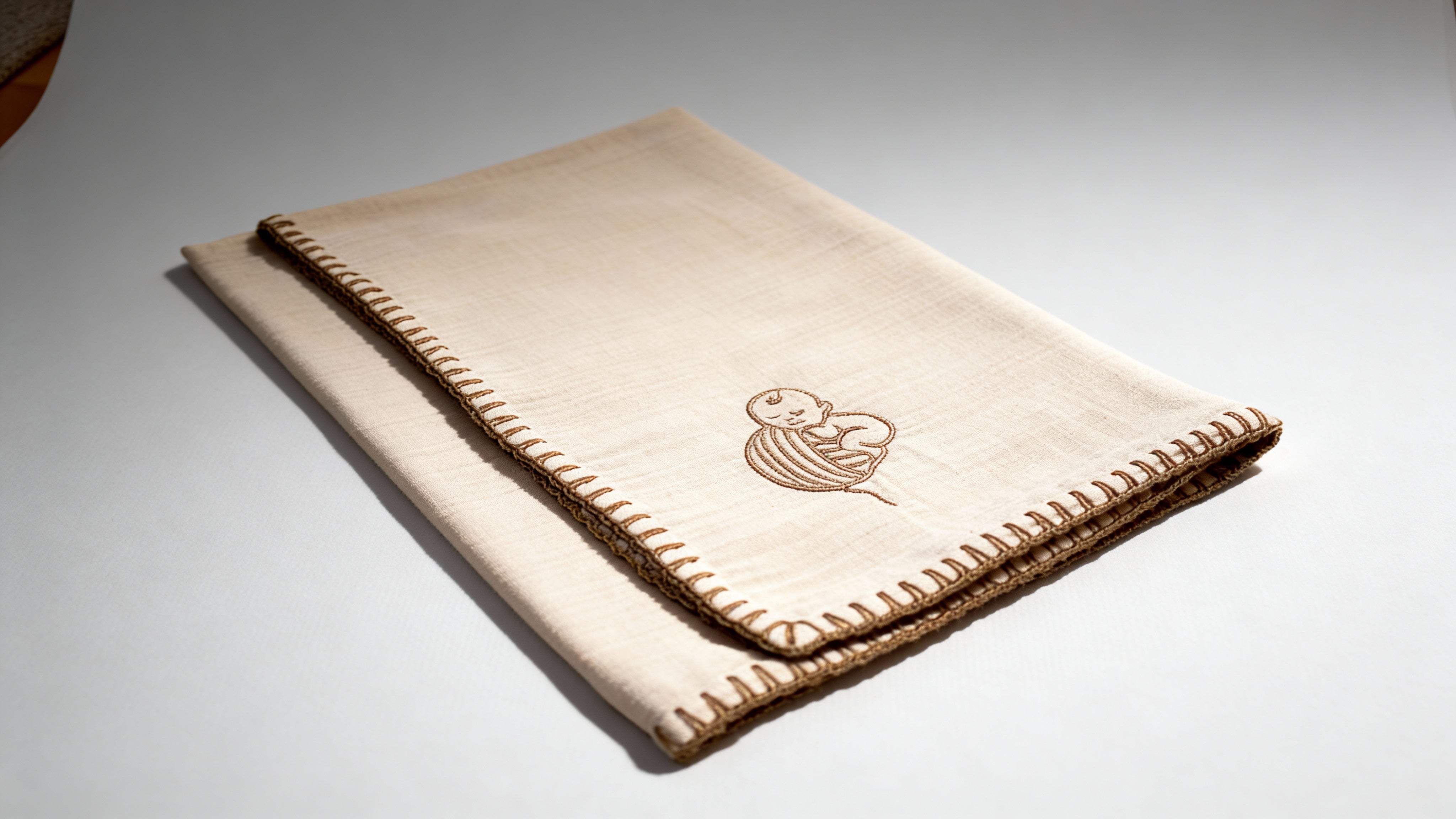 Musselin-Babydecke (72×72 cm) – Geborgene Umarmung